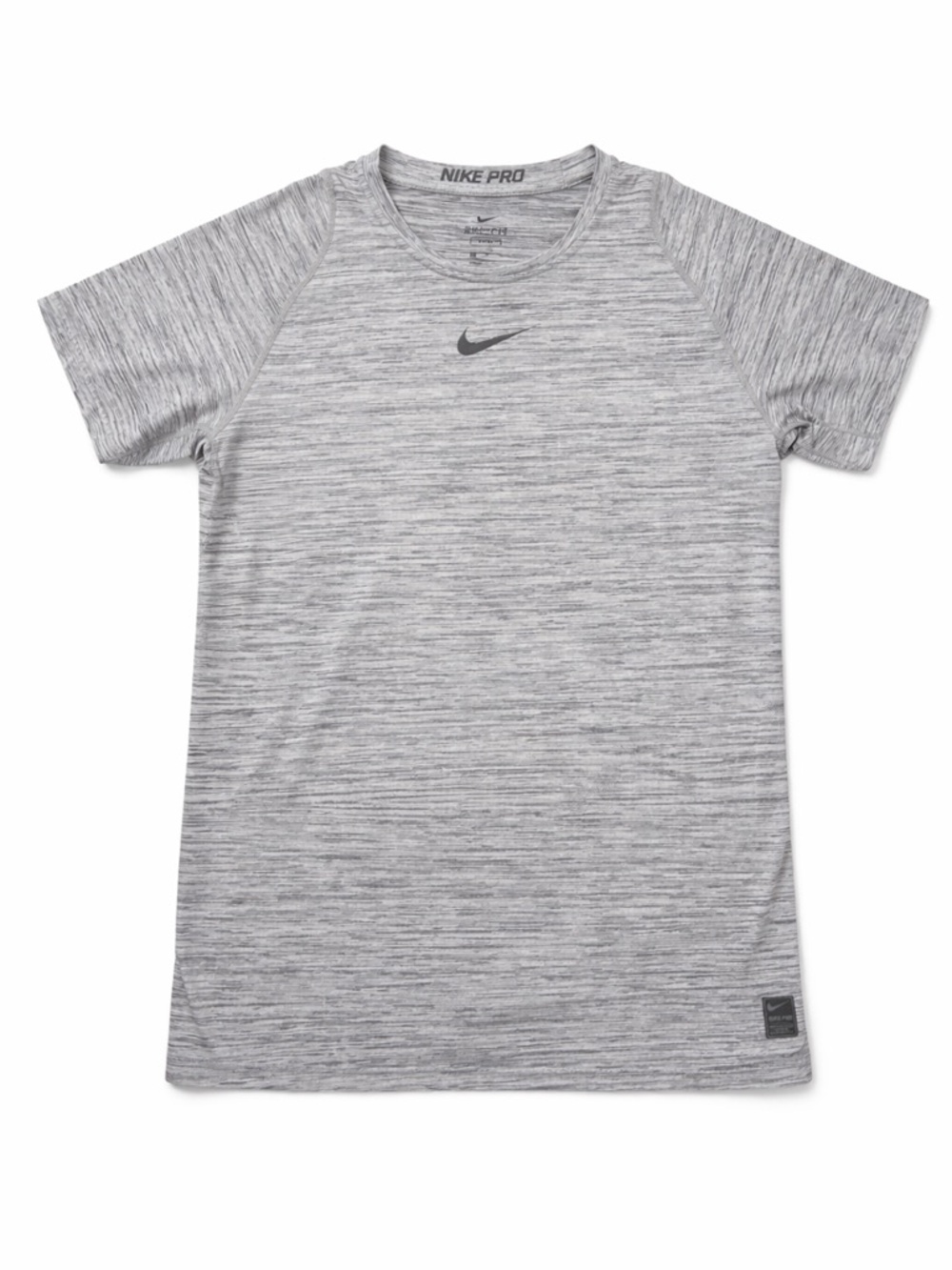 Nike Gray Marled Dri-FIT Crew Tee